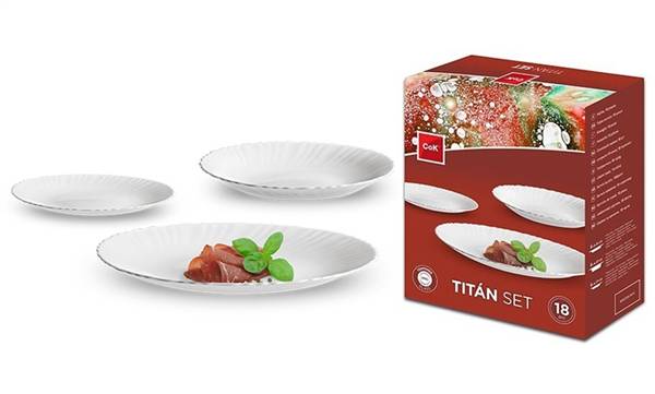 COK SERVIZIO PIATTI OPAL 18PZ TITAN 