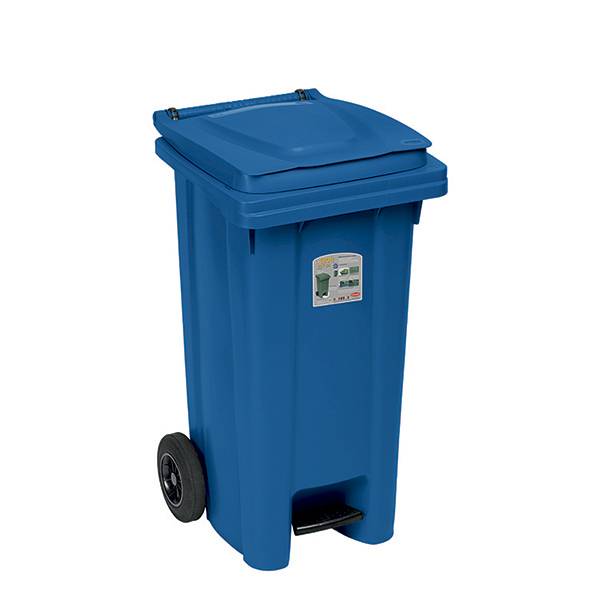 STEFANPLAST BIDONE CARRELLATO 120LT. BLU 