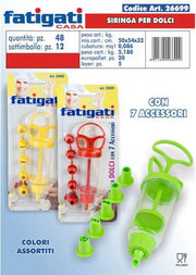 FATIGATI SIRINGA PER DOLCI C/7 ACCESSORI 