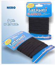 FATIGATI ELASTICO BIANCHERIA 5X6,5 NERO 