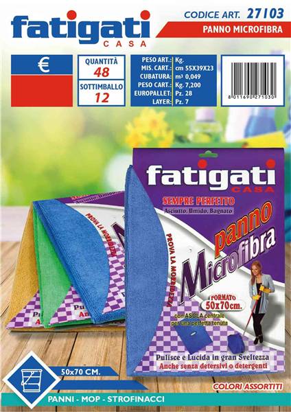 FATIGATI PANNO MICROFIBRA 50X70 