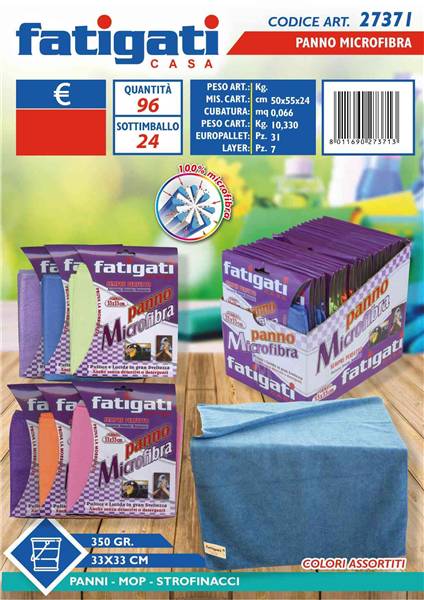 FATIGATI PANNO MICROFIBRA 33X33 