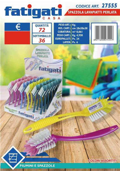 FATIGATI SPAZZOLA LAVAPIATTI PERLATA 