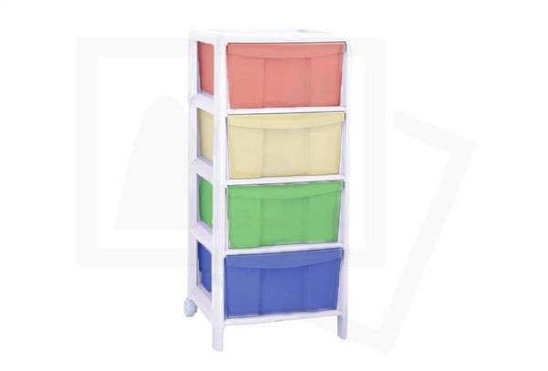 CASSETTIERA COMETA 4 CASSETTI MULTICOLOR 