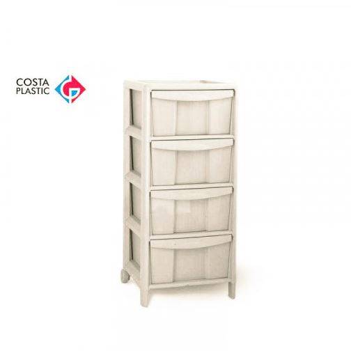 CASSETTIERA COMETA 4 CASSETTI COL PANNA 