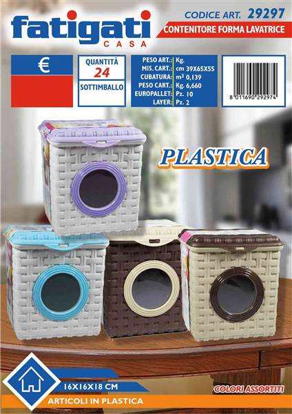 FATIGATI CONTENITORE LAVATRICE PLASTICA 