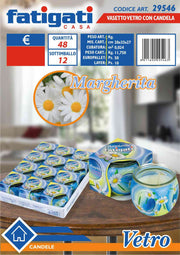 FATIGATI VASETTO VETRO C/CANDELA MARGHER
