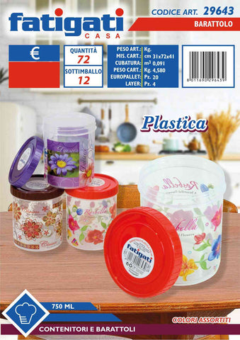 Fatigati Barattolo Plastica 750ml