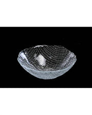 CIOTOLA IN VETRO TRASPARENTE GLOW CM.16 