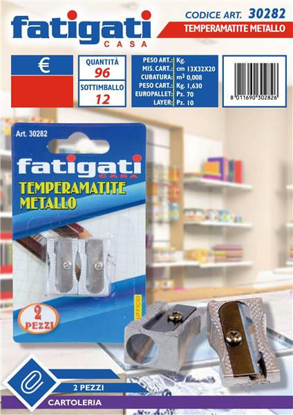 FATIGATI TEMPERAMATITE METALLO 2PZ. 