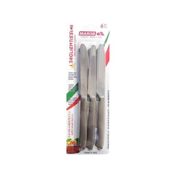MARIETTI COLTELLI TAVOLA 6PZ CM.11 TORTO 