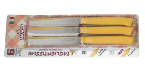 MARIETTI COLTELLI TAVOLA 6PZ CM.11 GIALL