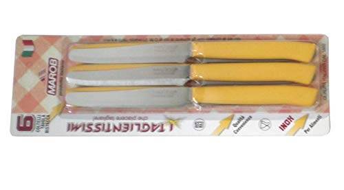 MARIETTI COLTELLI TAVOLA 6PZ CM.11 GIALL 