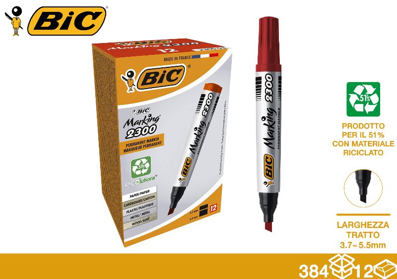 BIC MARKER ECO 2300 ROSSA