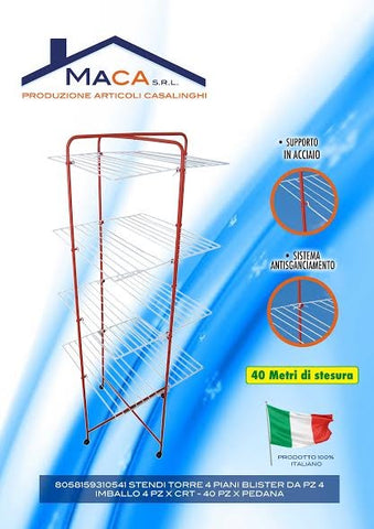 Maca Stendibiancheria Torre 4 Piani