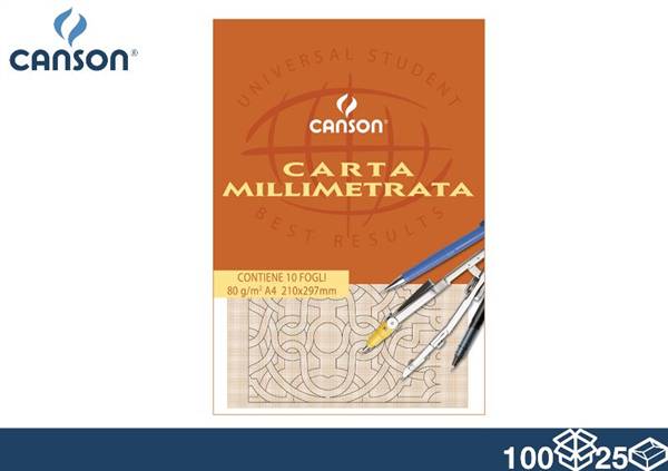 EOL BLOCCO CARTA MILLIM 10FG A4 GR.80 