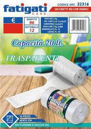 FATIGATI SACCHETTI C/MAN 30PZ 40X55 TRAS 