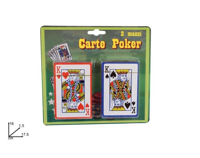 DUE ESSE CARTE DA POKER 2 MAZZI