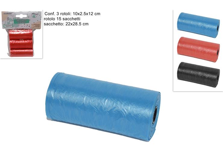 DUE ESSE SACCHETTI IGIENICI SET 3PZ.