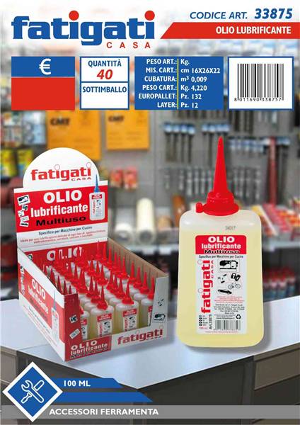 FATIGATI OLIO LUBRIFICANTE 100ML. 