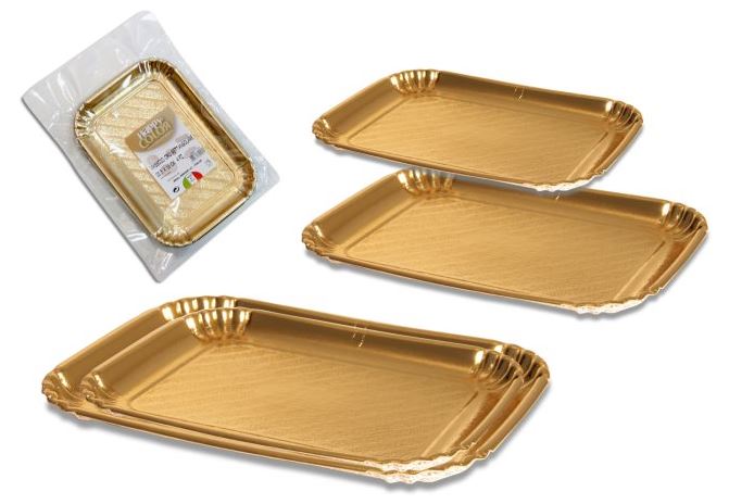 REAL DREAM VASSOIO ORO RETT 17X24,5 4PZ