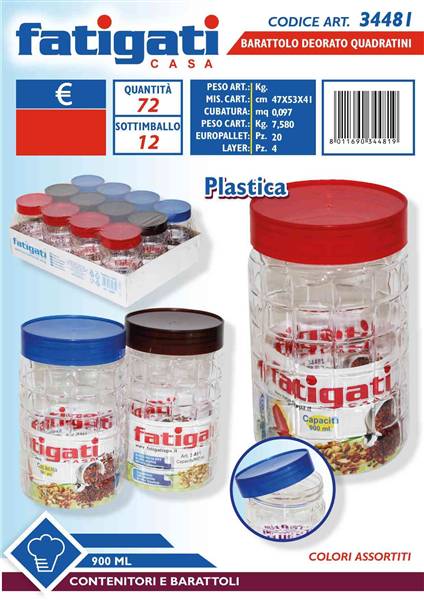 FATIGATI BARATTOLO PLAST. DEC. 900ML 