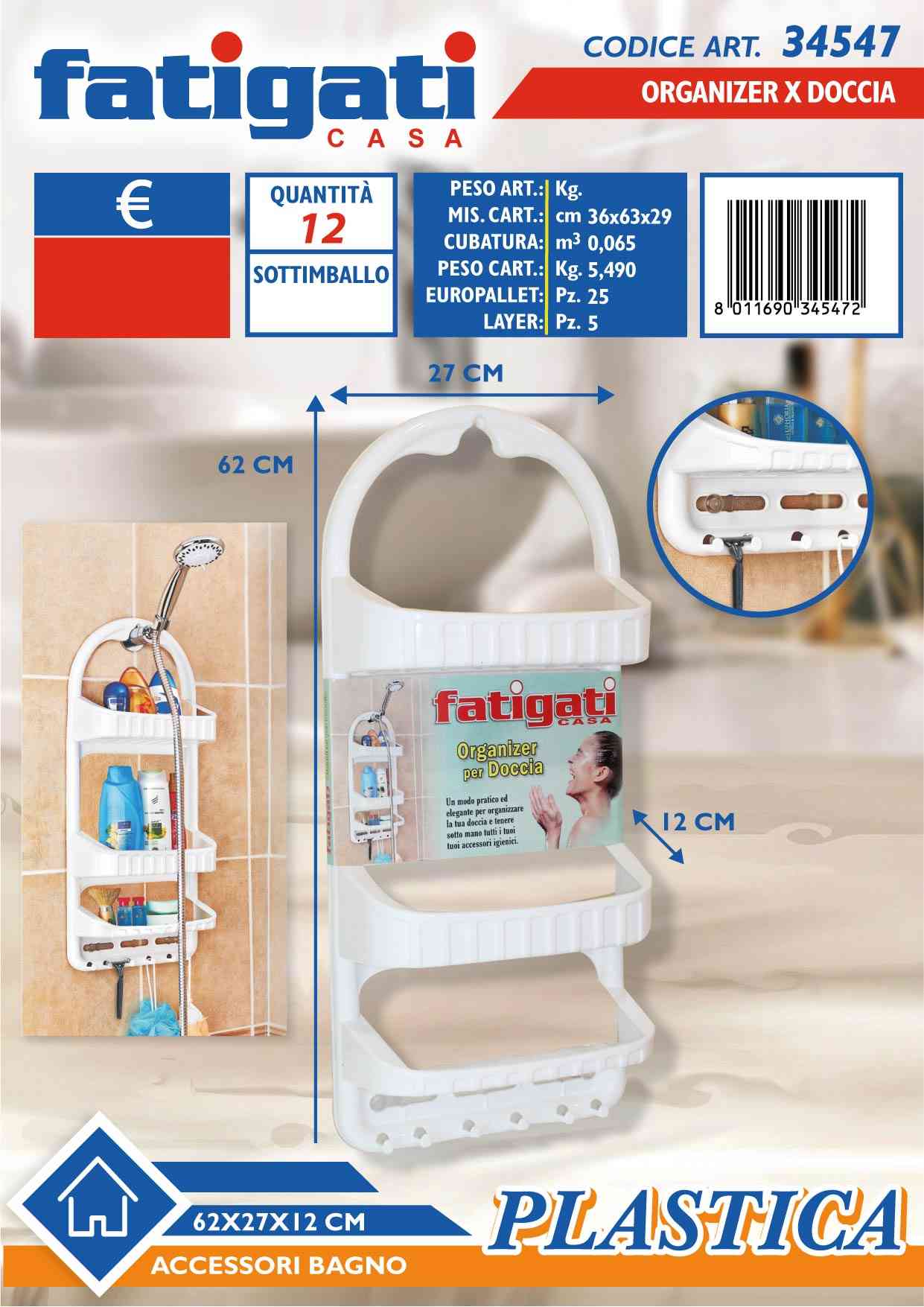 FATIGATI ORGANIZER X DOCCIA