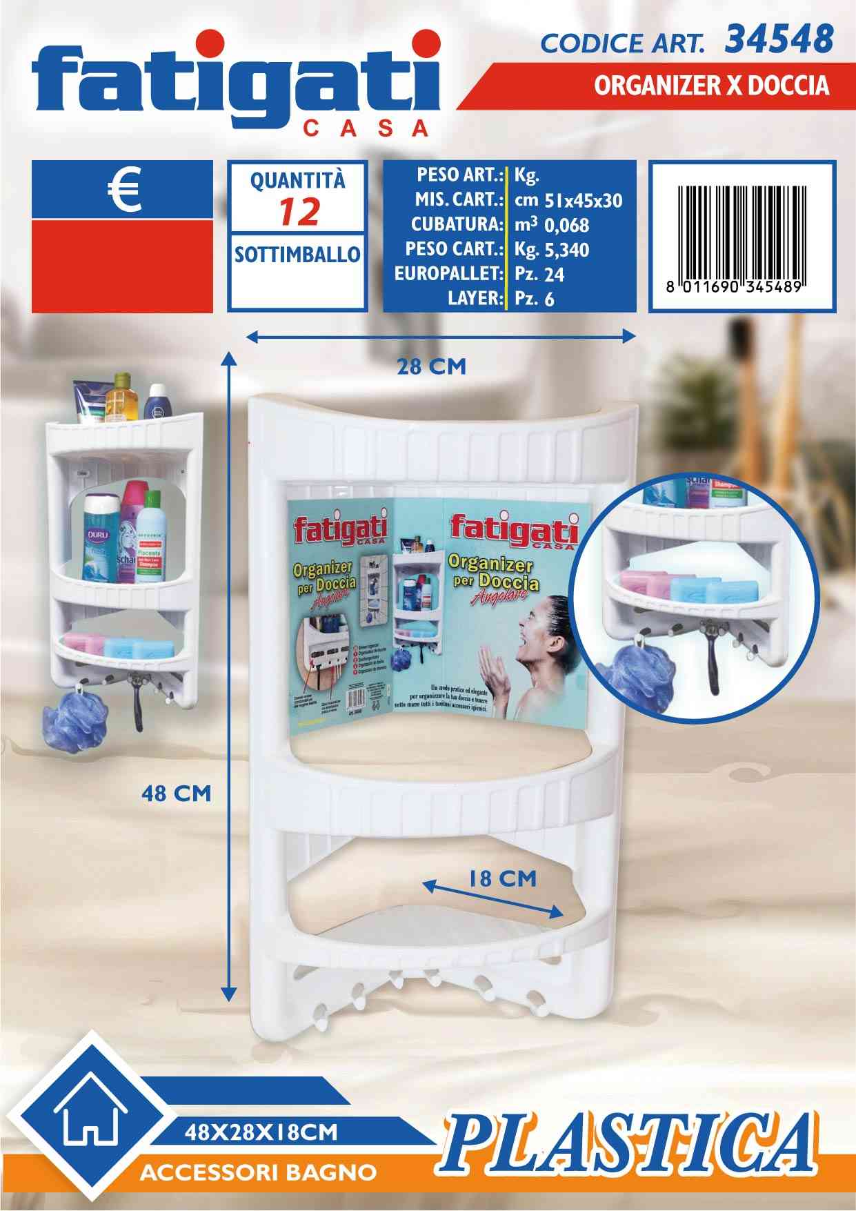 FATIGATI ORGANIZER X DOCCIA