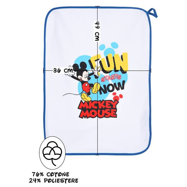 SUN DISNEY SET 3PZ MICKEY MOUSE YE09012 (BAVETTA+TOVAGLIETTA+SACCO)