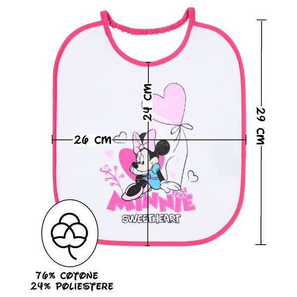 SUN DISNEY SET 3PZ MINNIE YE09013 (BAVETTA+TOVAGLIETTA+SACCO)