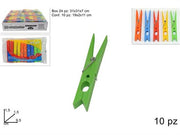 DUE ESSE MOLLETTA PLASTICA COLORATA 10PZ 