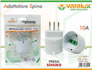 VARALUX ADATTATORE SCHUKO SPINA 10A 