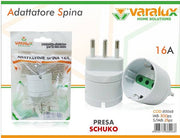 VARALUX ADATTATORE SCHUKO SPINA 16A 