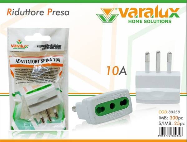 VARALUX RIDUTTORE PRESA 10A 