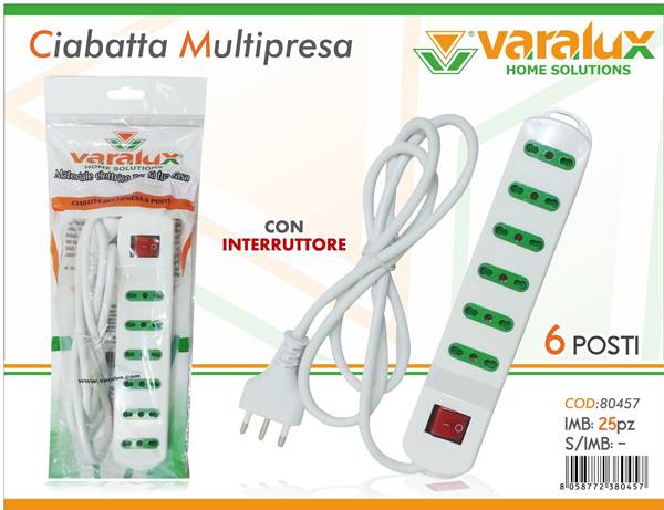VARALUX SCARPETTA BIVALENTE 6 POSTI 