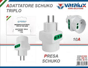 VARALUX ADATTATORE SHUKO TRIPLO 16A 