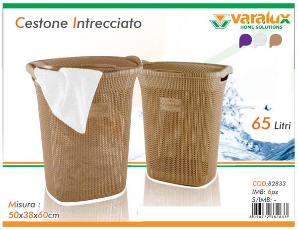 VARALUX CESTONE CON RICAMO 65LT BEIGE 