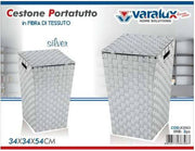 VARALUX CESTONE FIBRA TESSUTO SILVER 
