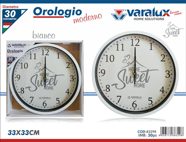 VARALUX OROLOGIO MODERNO BIANCO