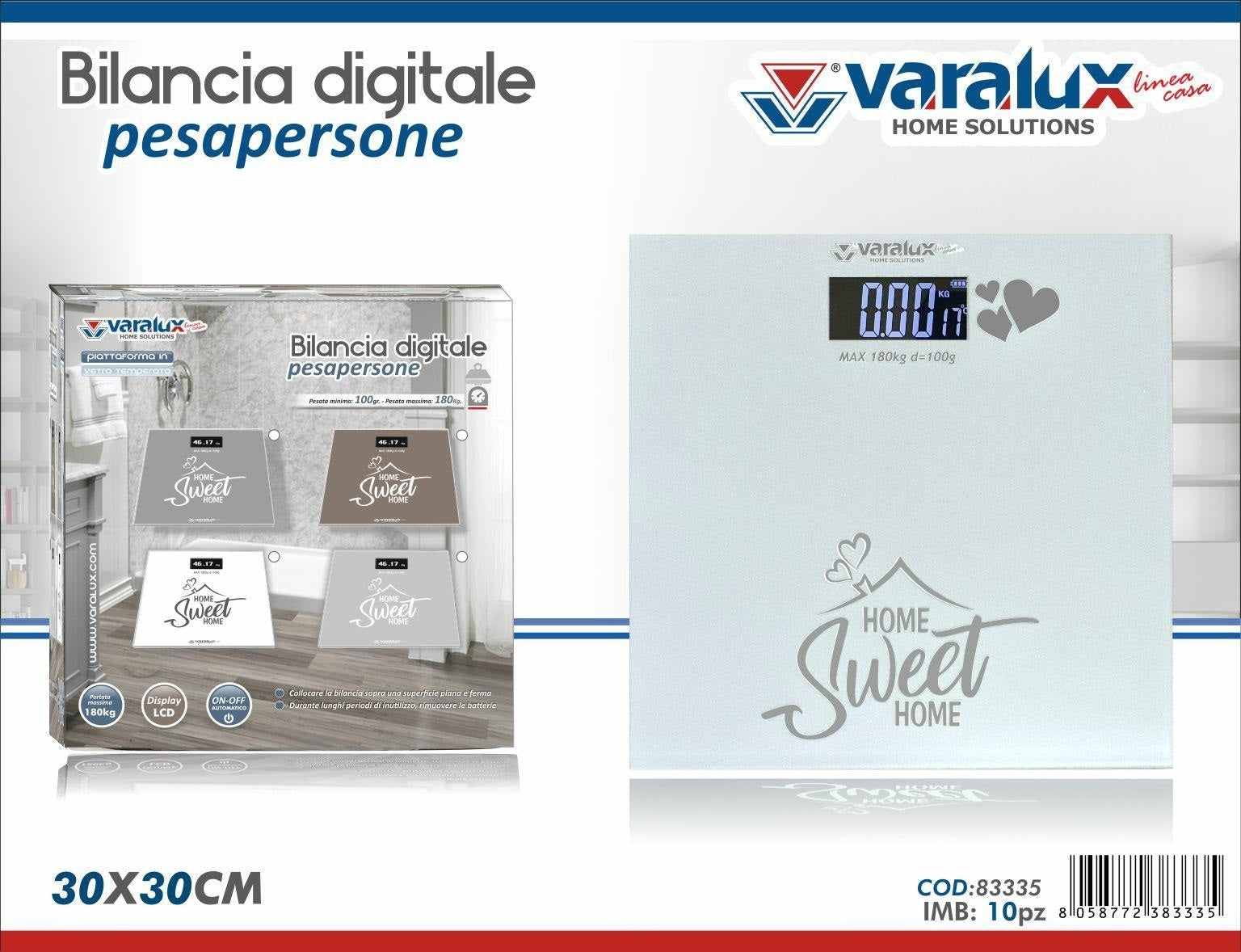 VARALUX BILANCIA DIGITALE BIANCA