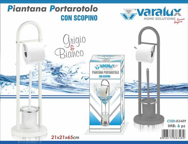 VARALUX PIANTANA PORTAROTOLO CON SCOPINO 