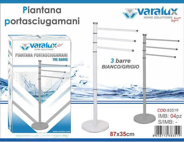 VARALUX PIANTANA PORTASCIUGAMANI 3 BARRE 