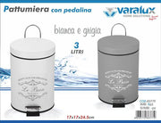 VARALUX PATTUMIERA CON PEDAL. LT.3 2 COL 