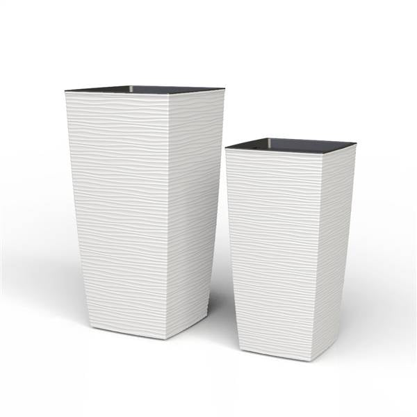 PLANA VASO AURORA 30X30X57 BIANCO 