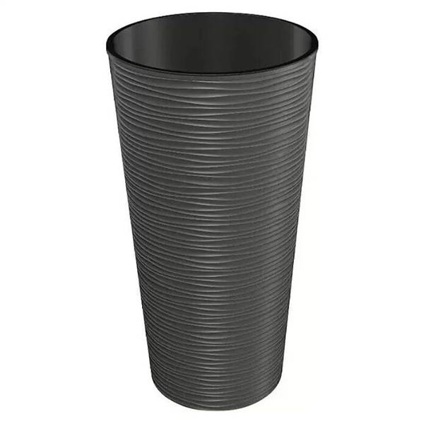 PLANA VASO AURORA TONDO 30X57H ANTRACITE 