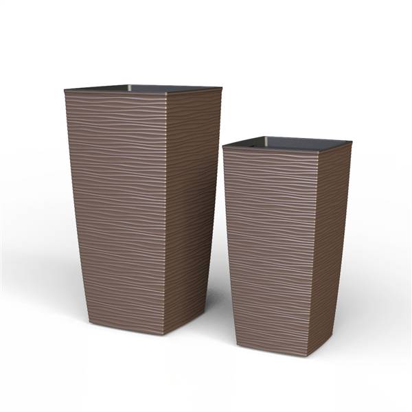 PLANA VASO AURORA 35X35X68 TORTORA 