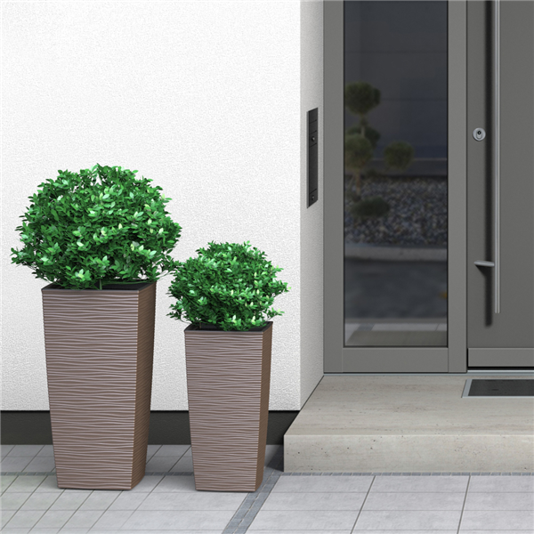 PLANA VASO AURORA 35X35X68 TORTORA 