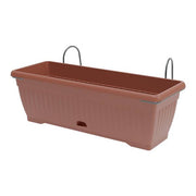 PLANA BALCONETTA MEDITERAN 50CM TERRACOT CON GANCI