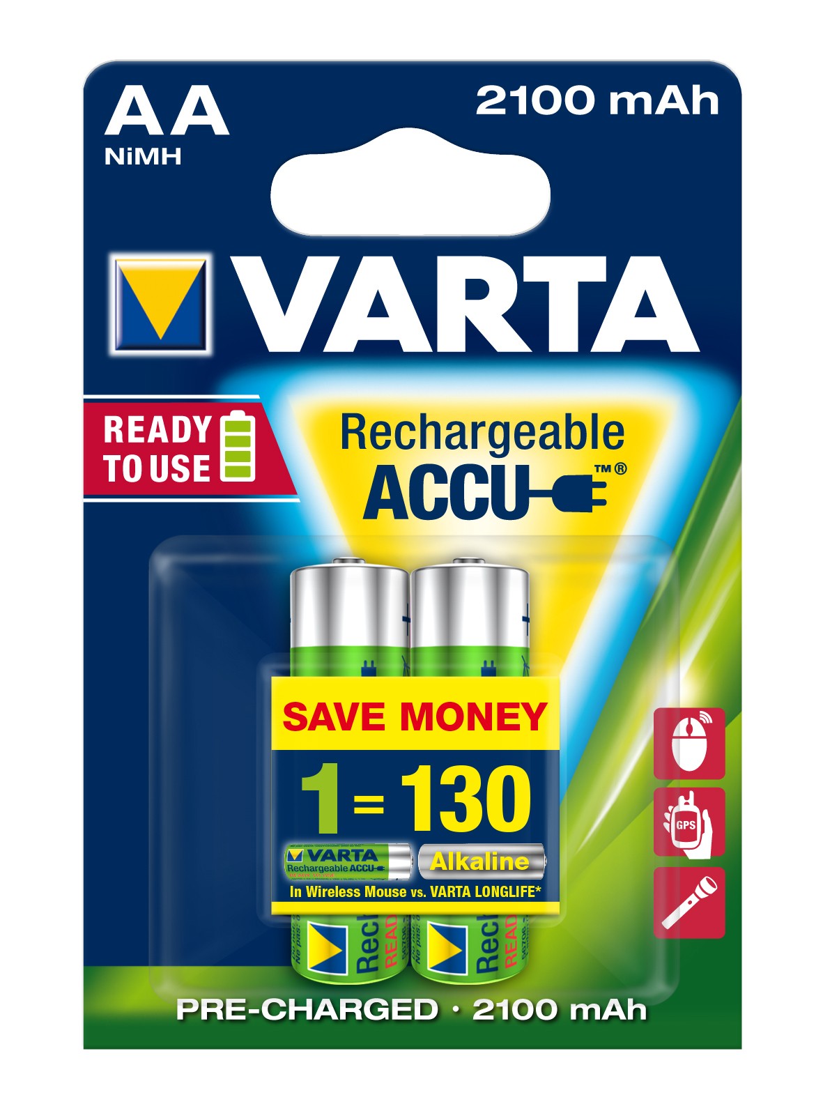 VARTA STILO RICARICABILE 2PZ 2100MAH