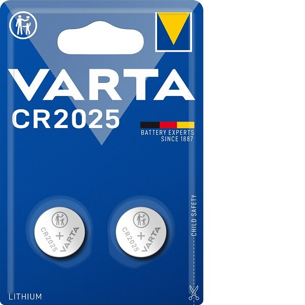 VARTA BATTERIE LITHIUM CR2025 2PZ